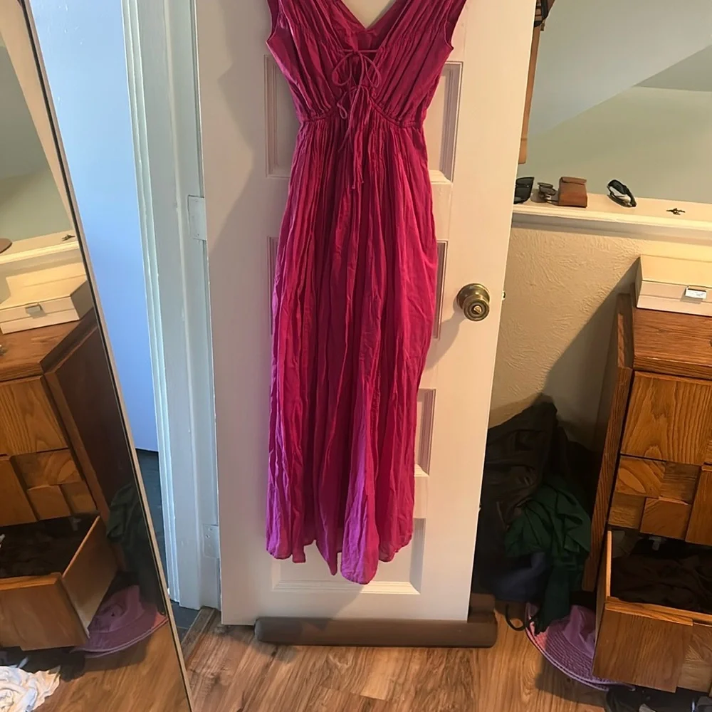 Abercrombie & Fitch Pink Maxi Dress